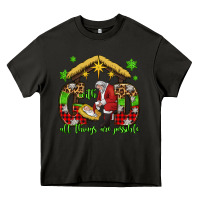 Asphalt with god all things are possible santa baby jesus Heavy Core Tee - Jasminsmagicworld