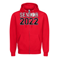Red senior volleyball Zipper Hoodie - AdoDesignShop