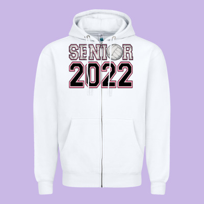 Senior Volleyball Zipper Hoodie Designed By Adodesignshop