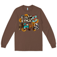 Chestnut Dog Mama Long Sleeve Tee - FaDigitalArtStudio