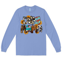 Colony Blue Dog Mama Long Sleeve Tee - FaDigitalArtStudio
