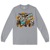 Heather Grey Dog Mama Long Sleeve Tee - FaDigitalArtStudio