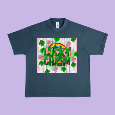 Lucky Charm St Patricks Day Urban Heavy Tee Designed By Fadigitalartstudio
