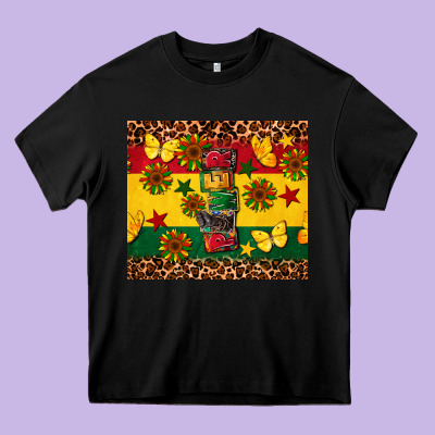 Power Juneteenth Heavy Core Tee Designed By Cowgirlartshop