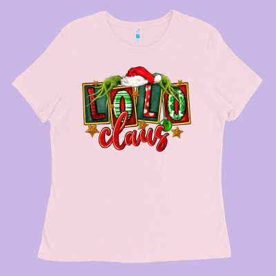 Christmas Lolo Claus Ladies Tee Designed By Fadigitalartstudio