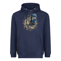 Navy watch the time Heavyweight Hoodie - artisFamous