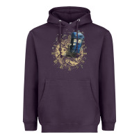 Plum watch the time Heavyweight Hoodie - artisFamous