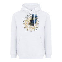 White watch the time Heavyweight Hoodie - artisFamous