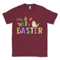 Burgundy My 1st Easter Day Classic Tee - HowdyJamesFarm