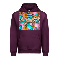 Mauve Wine western mini Urban Hoodie - RanaPortraitStore