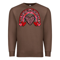 Chestnut valentines heart rainbow Premium Sweatshirt - JahusDesignShop