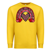 Lemon valentines heart rainbow Premium Sweatshirt - JahusDesignShop
