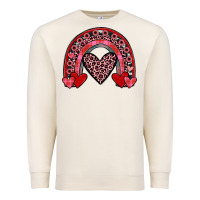 Sandshell valentines heart rainbow Premium Sweatshirt - JahusDesignShop
