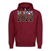 Burgundy senior volleyball Zipper Hoodie - AdoDesignShop