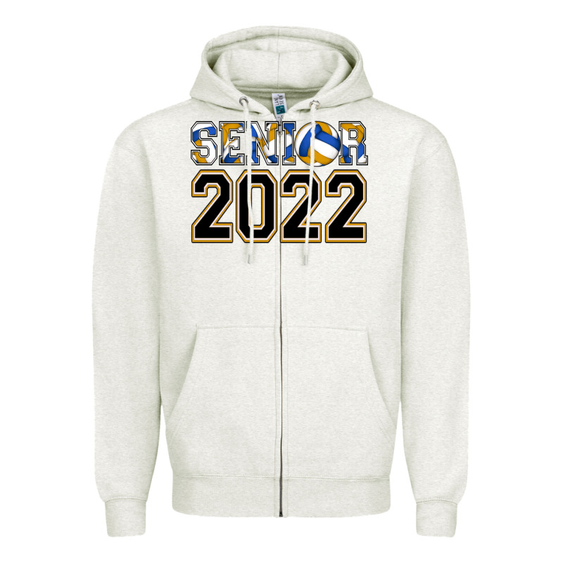Senior Volleyball Zipper Hoodie by AdoDesignShop | Teevron