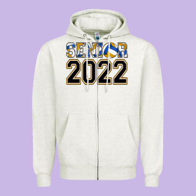 Senior Volleyball Zipper Hoodie Designed By Adodesignshop