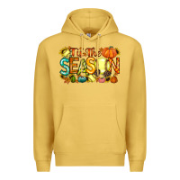 Antique Gold tis the season softball Premium Hoodie - RacoonDesign