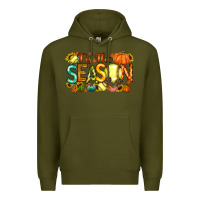 Army Green tis the season softball Premium Hoodie - RacoonDesign