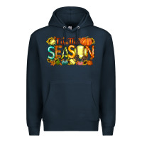 Navy tis the season softball Premium Hoodie - RacoonDesign