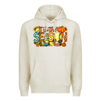 Oatmeal Heather tis the season softball Premium Hoodie - RacoonDesign