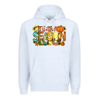 White tis the season softball Premium Hoodie - RacoonDesign