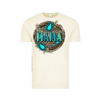 Vintage Arctic Mama with gemstone leopard Mother's Day Vintage Tee - FaDigitalArtStudio