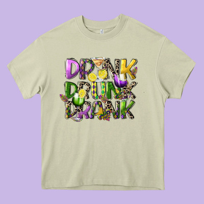 Drink Drunk Drank Heavy Core Tee Designed By Cowgirlartshop
