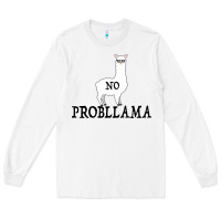 White No Problama Long Sleeve Tee - Bettercallsaul