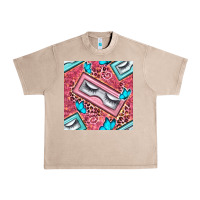 French Oak cosmetic fake eyelashes and butterfly with leopard seamless pattern bb Urban Heavy Tee - BundleAndBundleShop