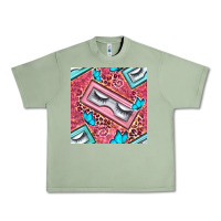 Oil Green cosmetic fake eyelashes and butterfly with leopard seamless pattern bb Urban Heavy Tee - BundleAndBundleShop