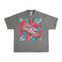 Tornado cosmetic fake eyelashes and butterfly with leopard seamless pattern bb Urban Heavy Tee - BundleAndBundleShop