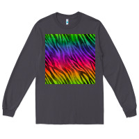 Smoke colorful zebra seamless pattern Long Sleeve Tee - BundleAndBundleShop