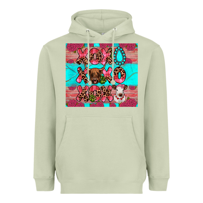 Xoxo Calf Heifer Heavyweight Hoodie by JahusDesignShop | Teevron