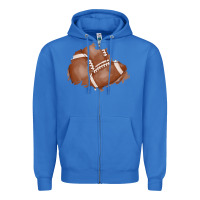 True Royal football patch Zipper Hoodie - AdoDesignShop