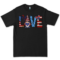 Black 4th Of July love gnome Premium Tee - HowdyJamesFarm