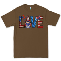 Cacao 4th Of July love gnome Premium Tee - HowdyJamesFarm