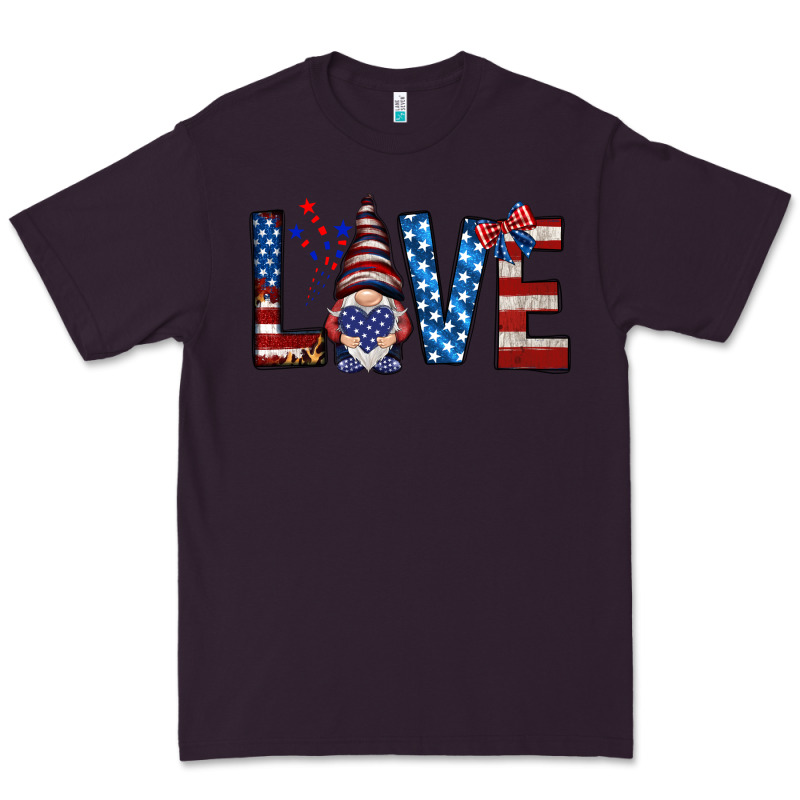 4th Of July Love Gnome Premium Tee by HowdyJamesFarm | Teevron