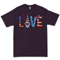 Plum 4th Of July love gnome Premium Tee - HowdyJamesFarm