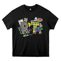 Black respiratory therapist mardi gras Heavy Core Tee - CowGirlArtShop