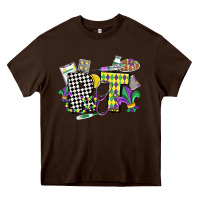 Chocolate Brown respiratory therapist mardi gras Heavy Core Tee - CowGirlArtShop