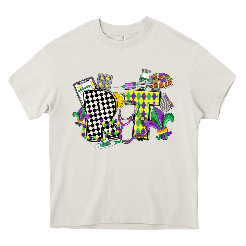 Respiratory Therapist Mardi Gras Heavy Core Tee by CowGirlArtShop | Teevron
