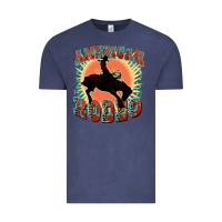 Vintage Denim American rodeo Vintage Tee - FaDigitalArtStudio