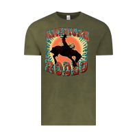 Vintage Olive American rodeo Vintage Tee - FaDigitalArtStudio