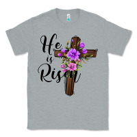 Heather Grey he is risen matthew 28 6 Classic Tee - Jasminsmagicworld