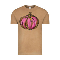 Leopard Cancer Pumpkin Vintage Tee | Teevron