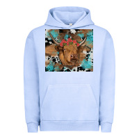 Pigment Grape Ice western roses cow Urban Hoodie - RanaPortraitStore