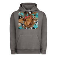 Pigment Tornado western roses cow Urban Hoodie - RanaPortraitStore