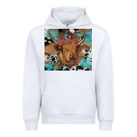 White western roses cow Urban Hoodie - RanaPortraitStore