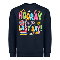 Navy hooray for the last day white Heavyweight Sweatshirt - JahusDesignShop