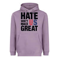 Lavender hate won't make us great black Heavyweight Hoodie - artisFamous